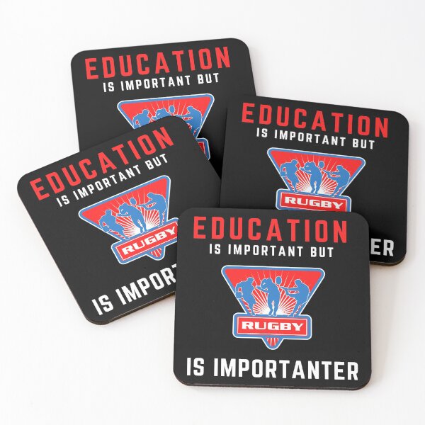 Item preview, Education Is Important, But Rugby Is Importanter-Funny Rugby-Rugby designed and sold by SighFly52.