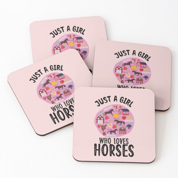 Item preview,  Just a girl who loves horses farm girl designed and sold by BronikowskiART.