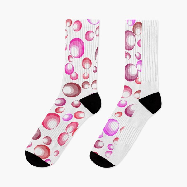 Item preview, Red, purple and pink bubble digital art pattern designed and sold by PuzbieArts.