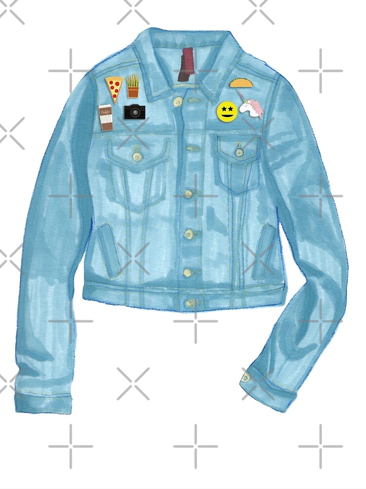 Jean Jacket with Enamel Pins