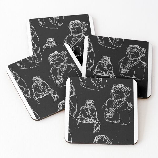 Item preview, women sitting line art inverted 2 designed and sold by terididcote.