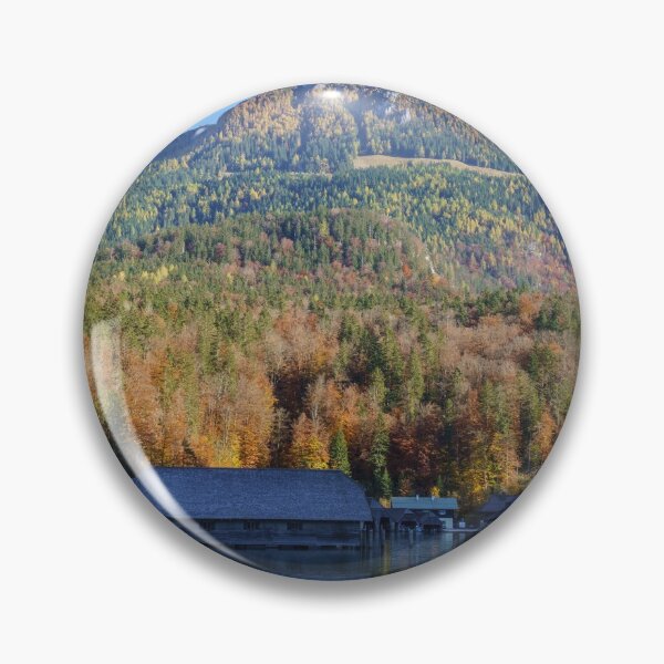 Item preview, Boats Houses At The Koenigssee Malerwinkel designed and sold by rawshutterbug.