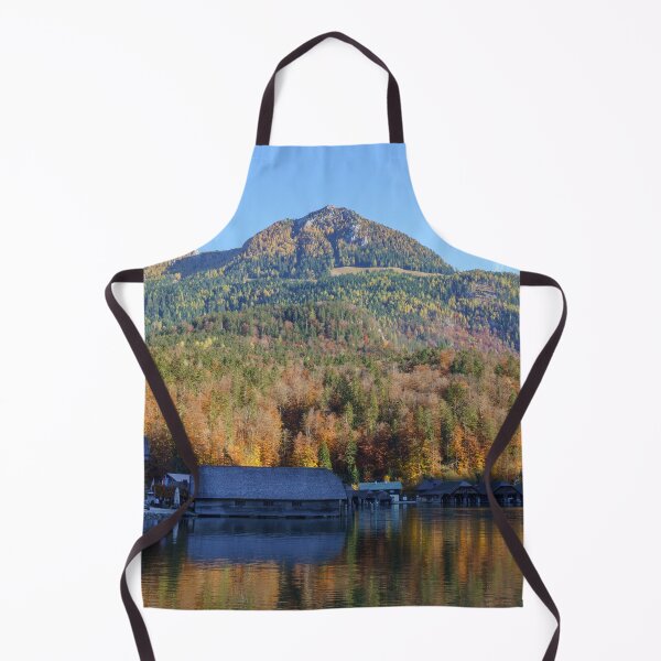 Item preview, Boats Houses At The Koenigssee Malerwinkel designed and sold by rawshutterbug.