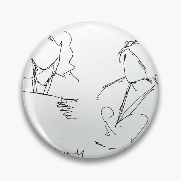 Item preview, women sitting line drawing  designed and sold by terididcote.