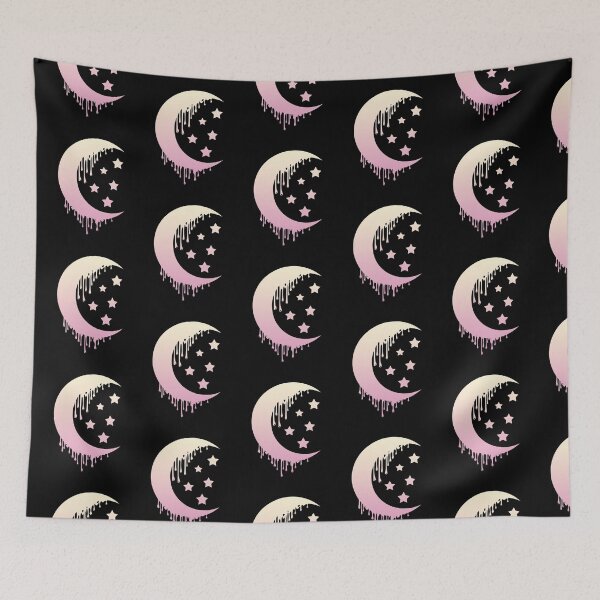 Item preview, Melting moon with stars soft pastel designed and sold by Fran Fryberg.