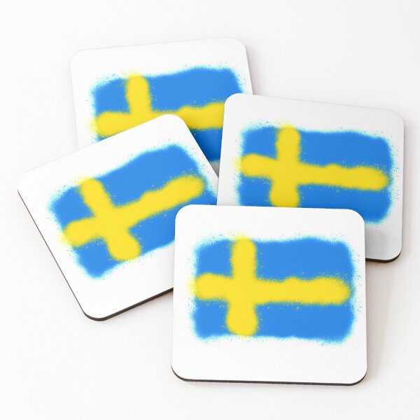 Item preview, Spray painted flag - Sweden designed and sold by qlobba.