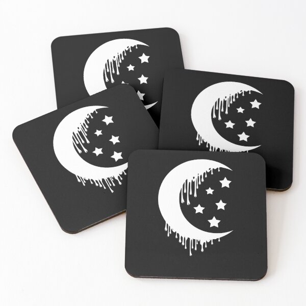 Item preview, Melting moon with stars soft pastel designed and sold by Fran Fryberg.