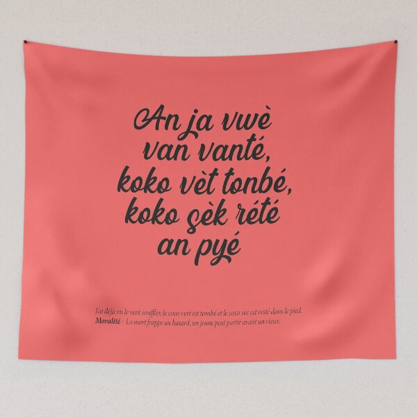 Item preview,  An ja vwè van vanté, koko vèt tonbé, koko sèk rété an pyé designed and sold by Madadesign.