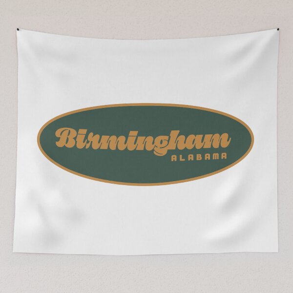 Item preview, Birmingham Alabama Retro Badge designed and sold by AllVibesWelcome.