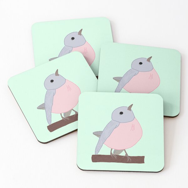 Item preview, Pink and blue bird designed and sold by emilyvannooij.