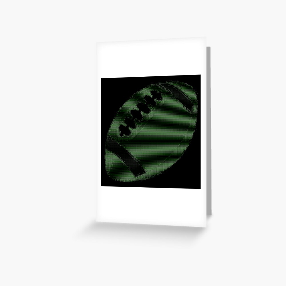 "Americal Football emoji Ascii Art" Greeting Card for Sale by typon