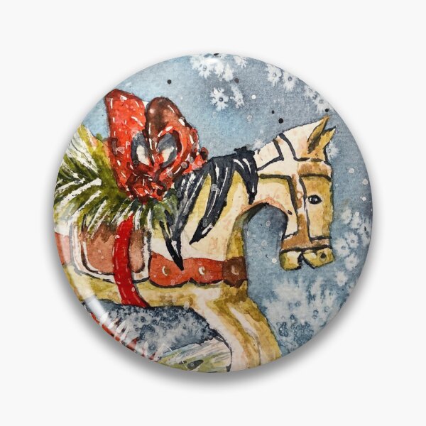 Aperçu de l'œuvre Cheval à bascule Noël créée et vendue par Coolbreads1.
