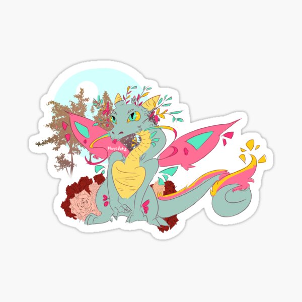 Pansexual Pride Dragon Sticker For Sale By Magescauldron Redbubble 4244