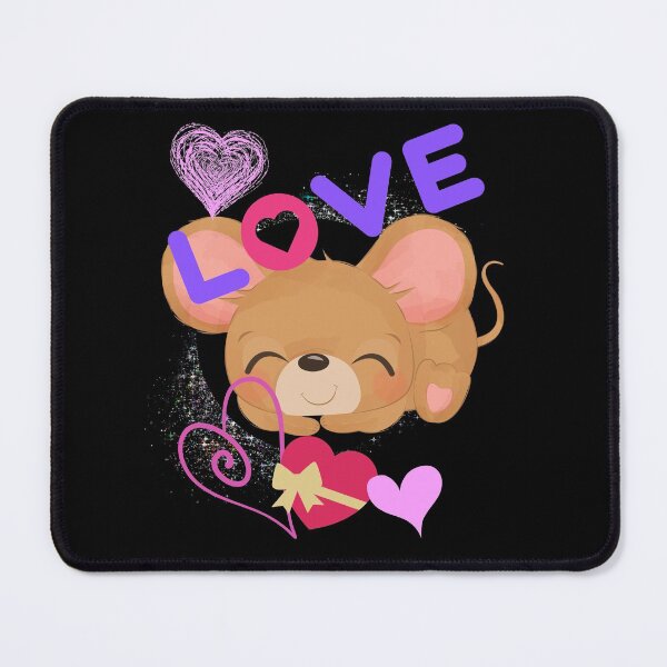 Item preview, Cute Baby Mouse Cartoon Heart Love Design designed and sold by EarthArtDesigns.