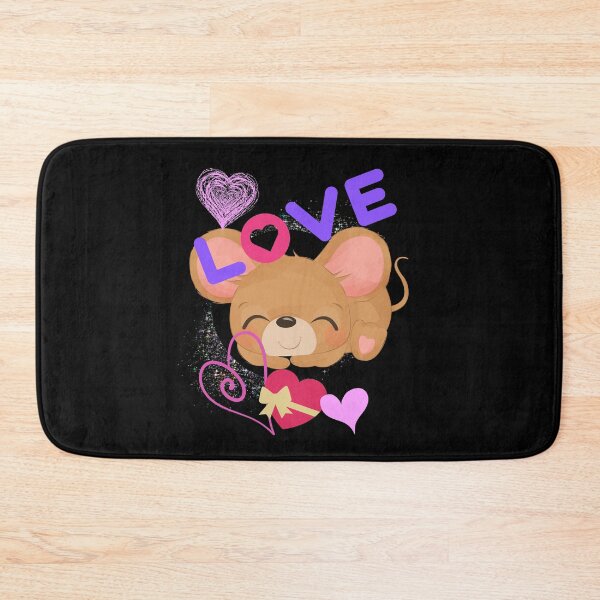 Item preview, Cute Baby Mouse Cartoon Heart Love Design designed and sold by EarthArtDesigns.
