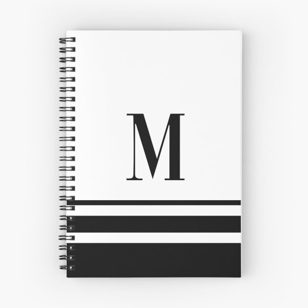 Item preview, Black Stripes Initial Letter M designed and sold by TimelessChic.