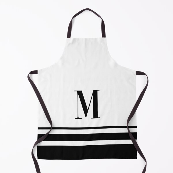 Item preview, Black Stripes Initial Letter M designed and sold by TimelessChic.