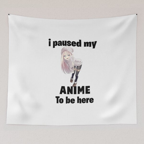 Item preview, Anime Paused Talk Fast designed and sold by Aestheticanime2.