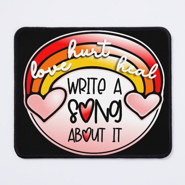 Item preview, Love, hurt, heal, songwriting designed and sold by DeliriousSteve.