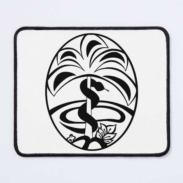 Item preview, Portuguese Pharmacy Symbol Palm Tree Serpent Animal Plant Mineral designed and sold by Arvoredum.