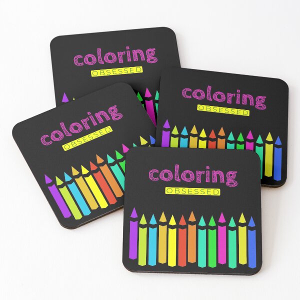 Item preview, Coloring Obsessed - Crayon Colored Pencil Fun Design For Coloring Book Fan designed and sold by MaryKunzGoldman.