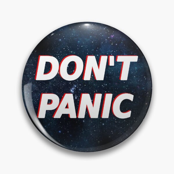 Item preview, Don't panic The Hitchhiker's Guide to the Galaxy designed and sold by yinon-h.