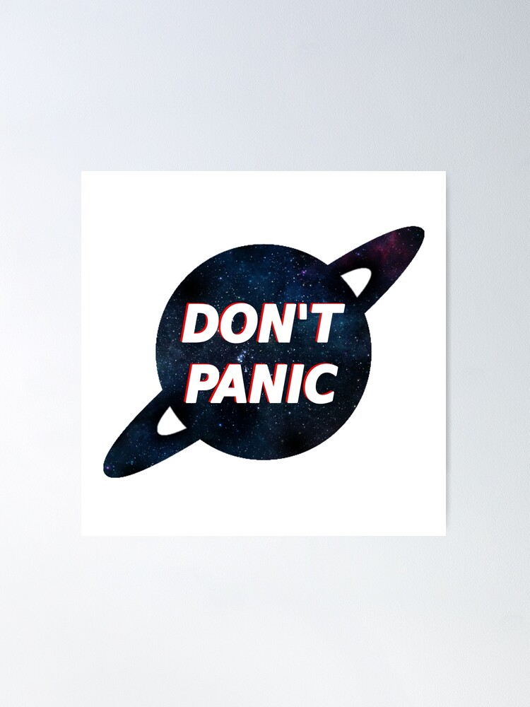 DON'T PANIC 1.25 Magnet Hitchhiker's Guide HHGG Keep Calm Alien Book  Slogan