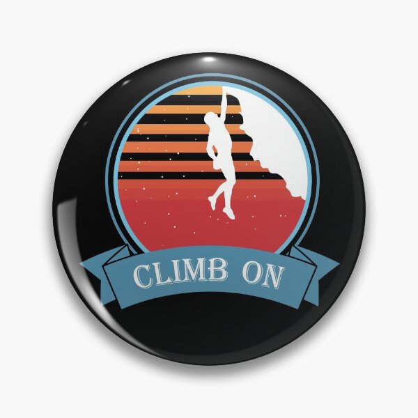 Item preview, Climb On Climbing Mountaineering Rock Climbing Motif designed and sold by DerNerd.