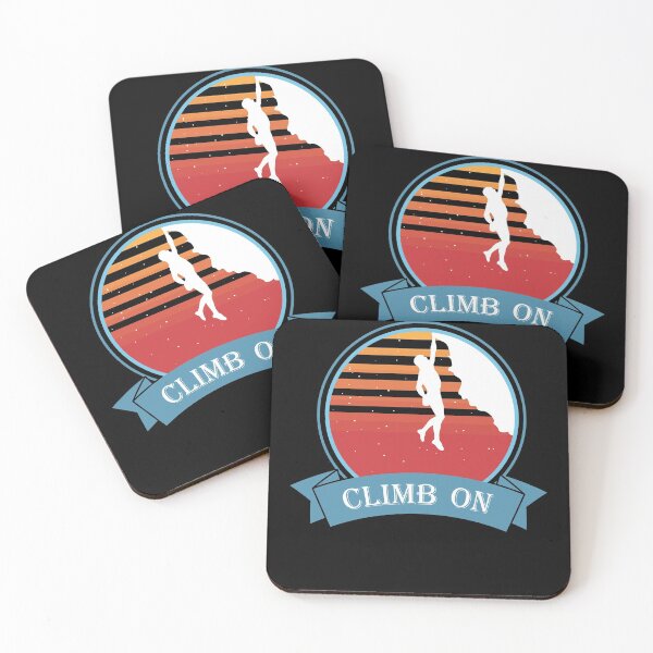 Item preview, Climb On Climbing Mountaineering Rock Climbing Motif designed and sold by DerNerd.
