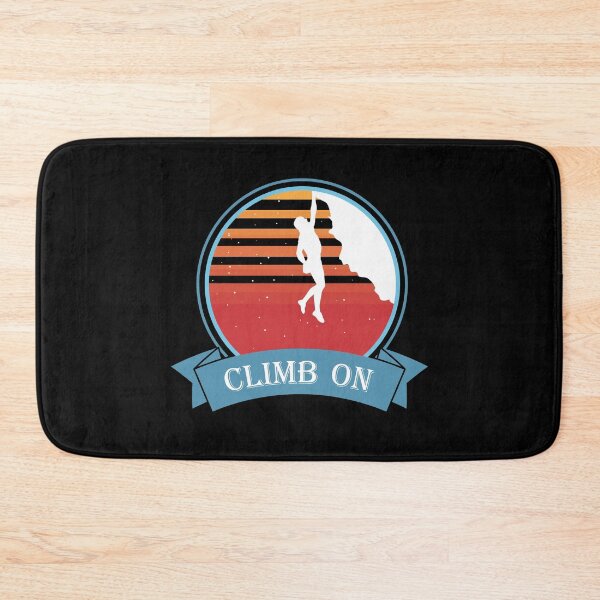 Item preview, Climb On Climbing Mountaineering Rock Climbing Motif designed and sold by DerNerd.