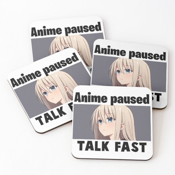 Aperçu de l'œuvre Anime Pause Parler rapidement créée et vendue par Aestheticanime2.