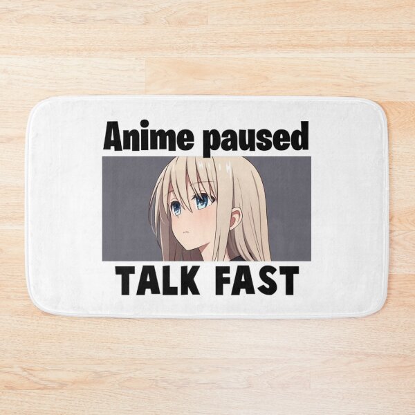 Aperçu de l'œuvre Anime Pause Parler rapidement créée et vendue par Aestheticanime2.