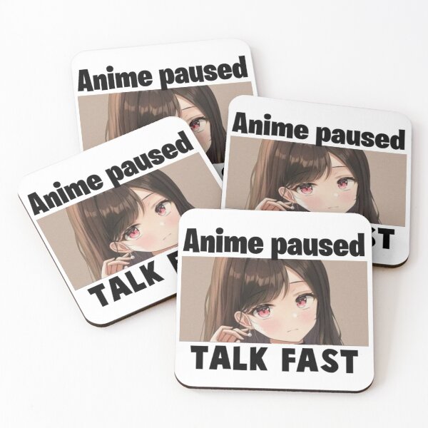 Aperçu de l'œuvre Anime Pause Parler rapidement créée et vendue par Aestheticanime2.