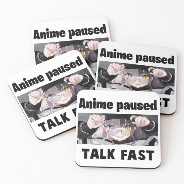 Aperçu de l'œuvre Anime Pause Parler rapidement créée et vendue par Aestheticanime2.