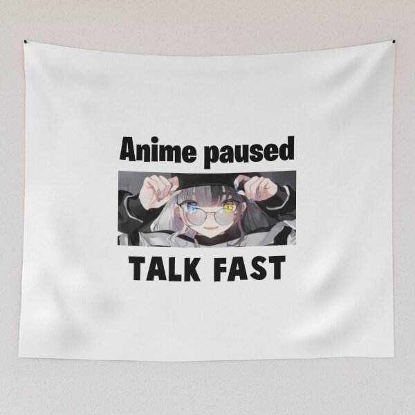 Aperçu de l'œuvre Anime Pause Parler rapidement créée et vendue par Aestheticanime2.