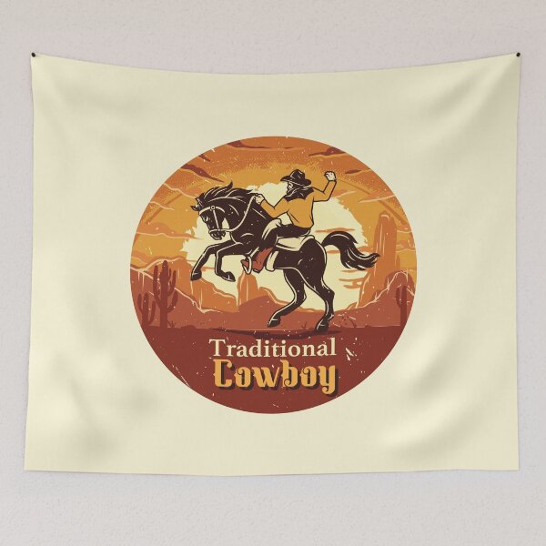 Item preview, Traditional Cowboy Horse On A Sunny Day designed and sold by NawalMagdy.