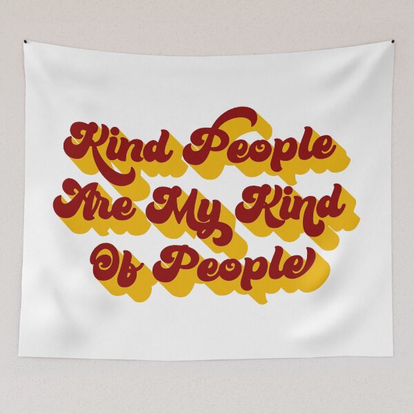 Item preview, Kind People are My Kind of People Red and Yellow designed and sold by AllVibesWelcome.