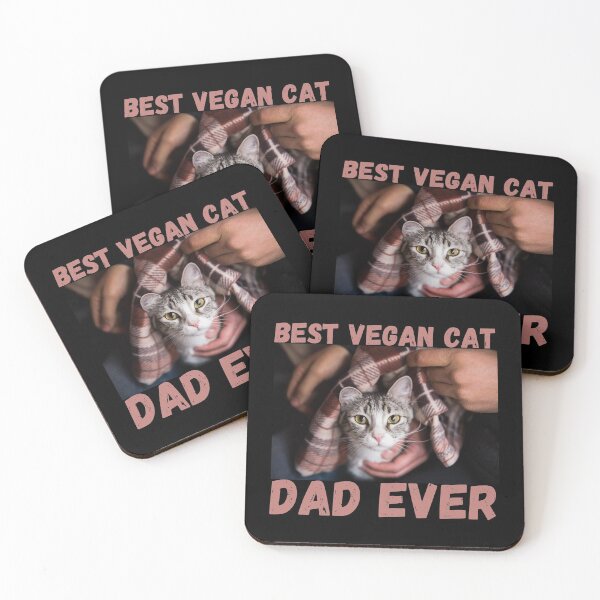 Item preview, Best Vegan Cat Dad Ever designed and sold by laamriya974.