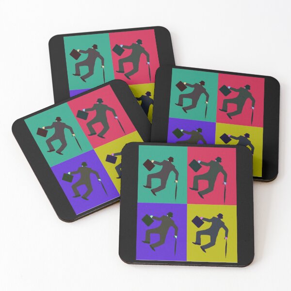 Item preview, RETRO HAPPY BUSINESS MEN DANCING AND JUMPING WITH JOY  designed and sold by MrCreativeArts.