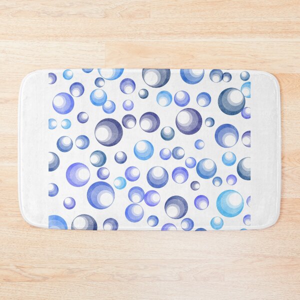 Item preview, Random digital bubbles in shades of blue designed and sold by PuzbieArts.