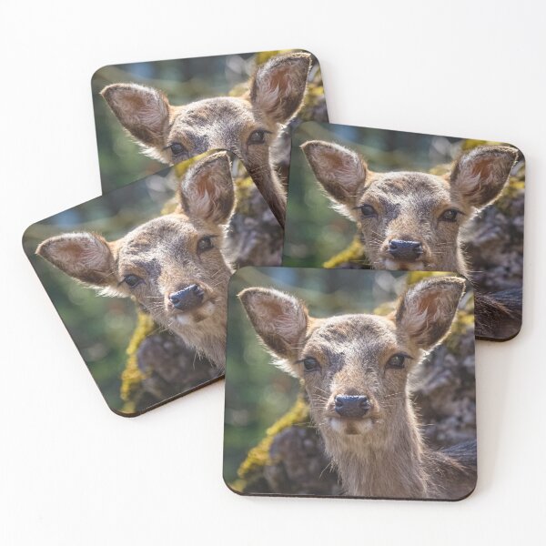 Item preview, Sika deer portrait designed and sold by Lyl Dil Creations.
