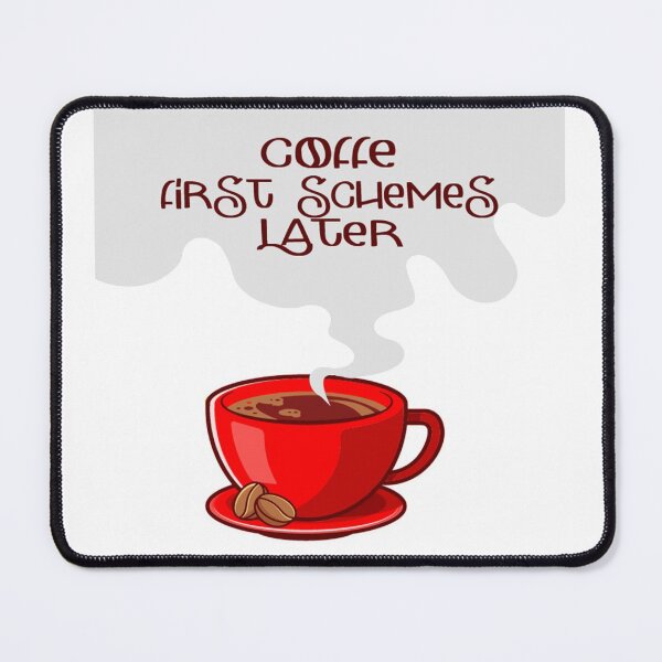 Item preview, Coffee First Schemes Later, coffee on sweet Red Mug Gift For Coffee Lovers and Barista Friends designed and sold by Cupsofdreams.