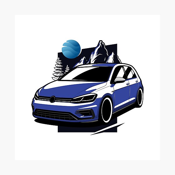 Blue Golf 7R Photographic Print
