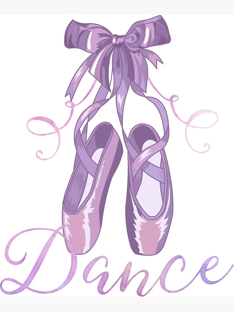 purple pointe shoes