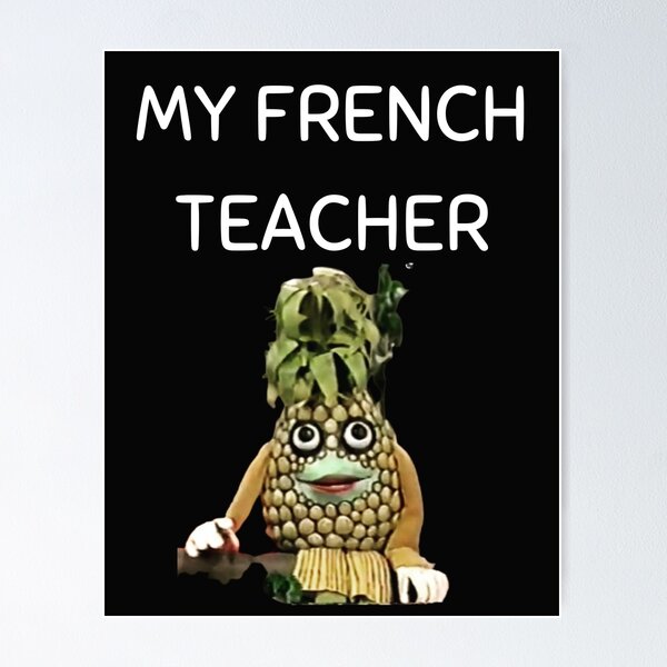 Item preview, MerchHaus - My French Teacher -  Telefrancais / Ananas Design designed and sold by MerchHaus.