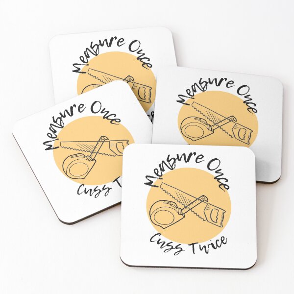 Item preview, Measure Once Cuss Twice, Wood Men, Woodworker, Mens Funny, Funny Shirts for Men, Fathers Day Gift, Dad Shirt  designed and sold by CINE-STORE.