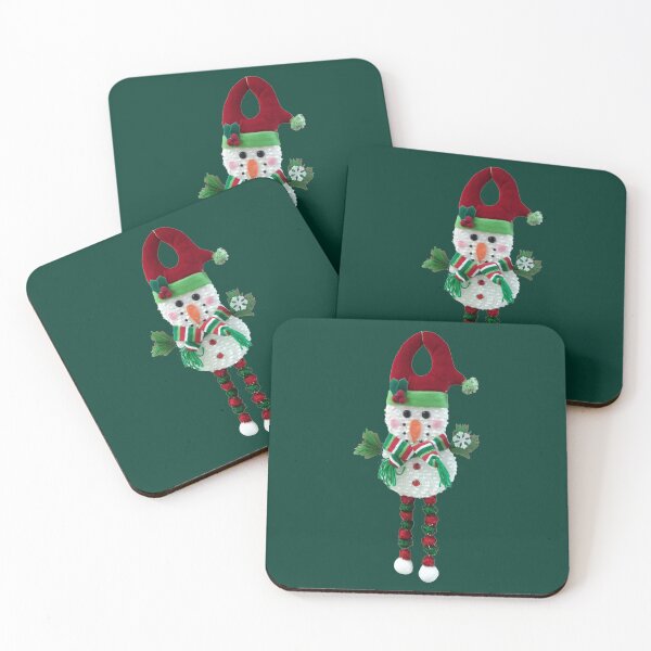 Item preview, Papá Noel de nieve colgante navideño con mantón en verde BG designed and sold by LoloTrends.