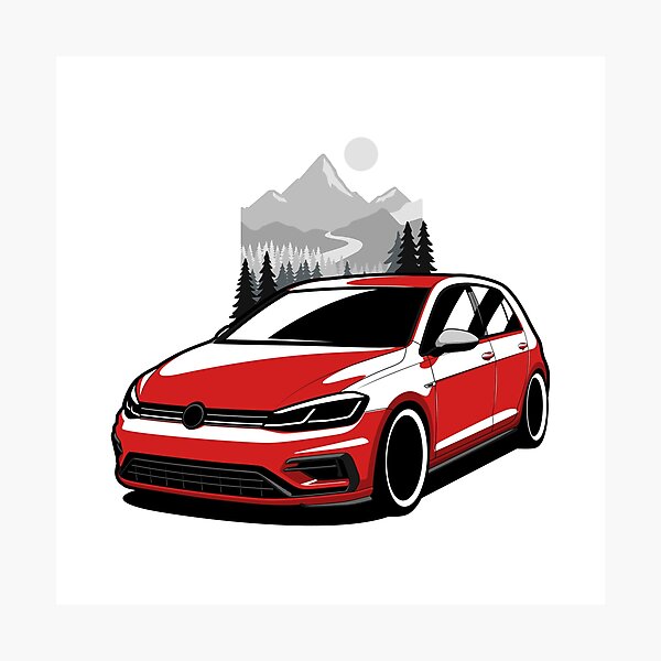 Red Golf 7R Photographic Print