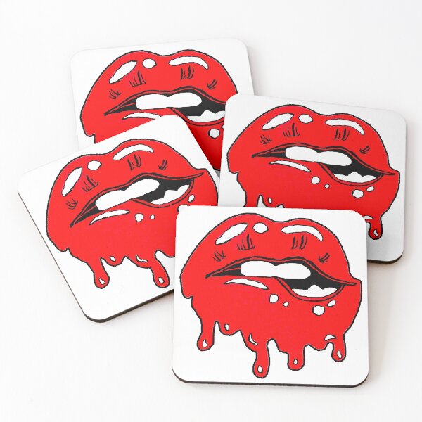 Item preview, Ruby Red Dripping Lips designed and sold by AmyJoDesigns.