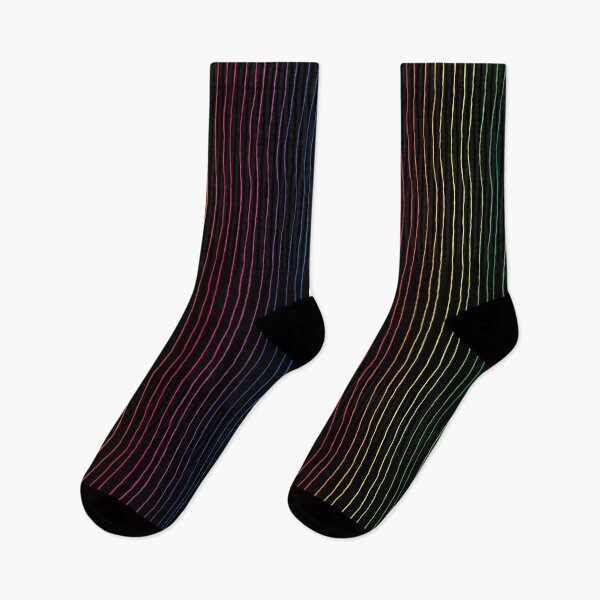 Item preview, black rainbow stripes designed and sold by BrandNameNerd.